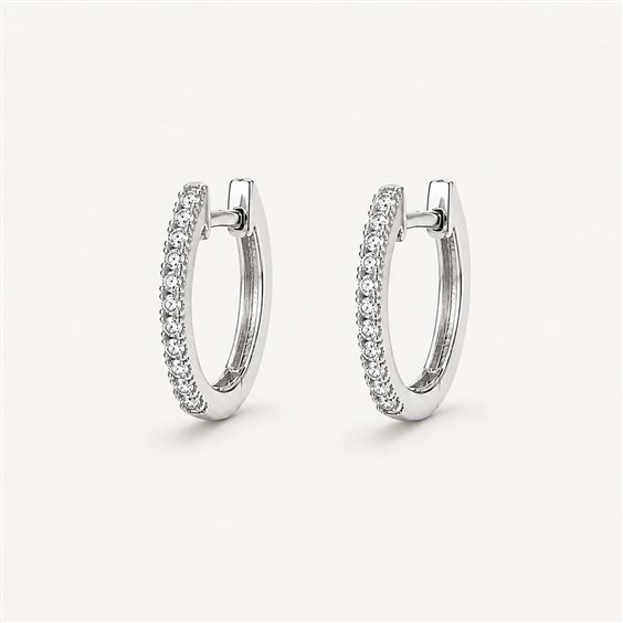 Orecchini Vidali Gioielli Donna in Oro bianco Zircone OROR-11-34 - OROR-11-34